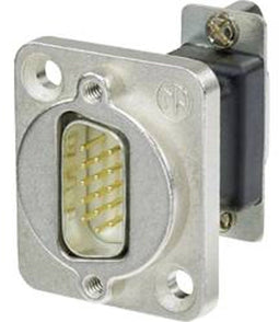Neutrik NADB15MF - D-sub adapter 15-polig - Zilver Zwart