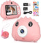 Kindervriendelijke Digitale Camera Roze - 20MP HD, 2,4 Scherm, Ingebouwde 32GB SD - Ideaal voor Kinderen 3-12 jaar