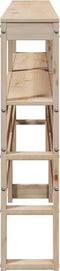 vidaXL - Hoofdbord - met - schappen - 180 - cm - massief - grenenhout