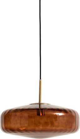 vtwonen Hanglamp Pleat - Antiek Bruin - Ø40cm - Retro - Woonkamer - Slaapkamer