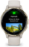 Garmin Venu 3S - Smartwatch 41mm - AMOLED-scherm - Goud Wit