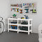 vidaXL - Werkbank - 78,5x50x80 - cm - massief - grenenhout - wit