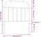 vidaXL - Hoofdbord - metaal - wit - 90 - cm