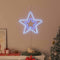 Kerstster met 72 LED Koud Wit 51.5 x 50 x 0.65 cm IJzer