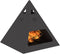 vidaXL - Vuurkorf - Piramide - Zwart - 50x50x51 - cm - Staal