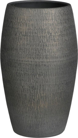 Mica Decorations Morgan Vaas - 30x30x50 cm - Terracotta - Donkergrijs