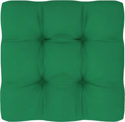 vidaXL - Palletkussen - 58x58x10 - cm - stof - groen