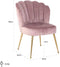 Richmond Stoel Pippa Velvet Roze Gouden Poot