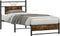 vidaXL - Bedframe - zonder - matras - hout - gerookt - eikenkleurig - 80x200 - cm