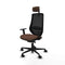 Bureaustoel Piqueras y Crespo D036N2W Zwart Donkerbruin