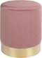 House Nordic Poef Gamby Velvet Roze Ø34x43cm