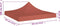 vidaXL - Partytentdak 270 g/m² - 3x3 m - terracotta