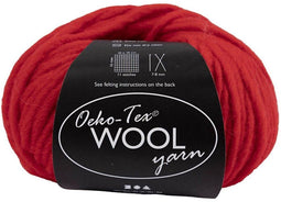 Wolgarens, rood, L: 50 m, 50 gr/ 1 bol