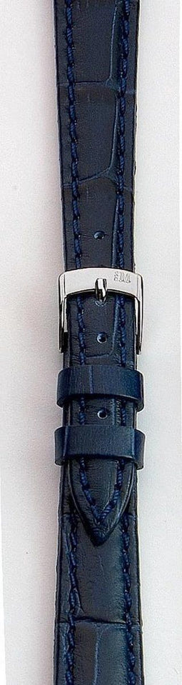 Huismerk Bolle Kroko blauw horlogeband