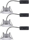 Paulmann Calla - LED inbouwspot - IP65 - rond - 3x6W - Chroom mat - zwenkbaar - 4000K (set van 3)