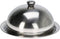 Excellent Houseware serveerschaal stolp - RVS - D25 x H12 cm - zilver