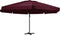 vidaXL - Parasol - met - aluminium - paal - 600 - cm - bordeauxrood