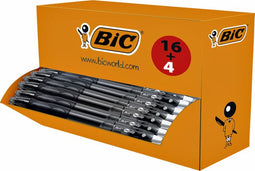 Gelschrijver Bic Gelocity 0 - 3mm zwart doos à 16 stuks + 4 gratis