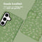 imoshion Hoesje Geschikt voor Samsung Galaxy S24 Plus Hoesje Met Pasjeshouder - imoshion Design Bookcase smartphone - Meerkleurig / Green Flowers