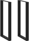 vidaXL - Salontafelpoten - 2 - st - U-vormig - 60x(110-111) - cm - staal - zwart