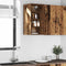 vidaXL - Hangkast - 30x29,5x60 - cm - bewerkt - hout - oud - houtkleurig