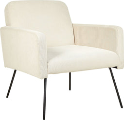 NARKEN - Fauteuil - Beige - Corduroy