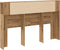 vidaXL - Hoofdbordkast - 160x18,5x103,5 - cm - bewerkt - hout - artisanaal - eiken