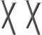 vidaXL - Eettafelpoten - 2 - st - X-vormig - 70x(72-73) - cm - staal - antraciet