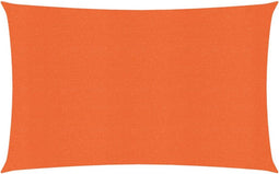 vidaXL - Zonnezeil - 160 - g/m² - 2x4 - m - HDPE - oranje