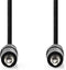 Nedis CAGP22000BK50 - Stereo audiokabel 3,5 mm - 500 cm - Zwart