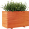 vidaXL - Plantenbak - 110x60x72 - cm - massief - grenenhout - wasbruin