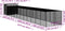 vidaXL - Hondenhok - met - ren - 214x1273x181 - cm - staal - lichtgrijs