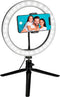 Grundig Ringlamp - Ringlight 25cm - 120 LED's - 3 Lichtstanden - Zwart