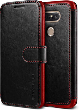 VRS DESIGN LG G5 - Layered Dandy Wallet Case - 4 opbergvakjes - Zwart