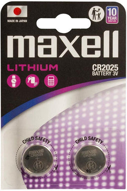 Maxell CR2025 - Lithium knoopcel batterijen 3V - 2 stuks (2 stuks)