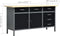 vidaXL - Werkbank - met - vier - wandpanelen - en - twee - kasten