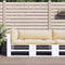 vidaXL - Palletkussens - 3 - st - stof - beige