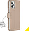 Accezz iPhone 12 Pro Max - Flip cover - Krasbestendig Schokbestendig - Goud