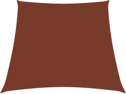vidaXL - Zonnezeil - trapezium - 3/5x4 - m - oxford - stof - terracottakleurig