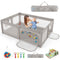 Coast babybox - 50 ballen - 206 x 147 cm - grijs