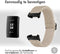 imoshion Elastisch nylon bandje - Geschikt voor Fitbit Charge 4, Charge 3 - Beige - One Size
