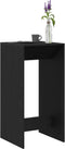 vidaXL - Bartafel - Zwart - Eiken - 51x50x103,5 - cm - Engineered - Wood