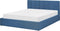 DREUX - Bed met opbergruimte - Blauw - 160 x 200 cm - Polyester