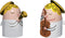Alessi kerstfiguren Angels Band set 1 - Wit / 4,5 x 3 cm H 5 cm / Porselein