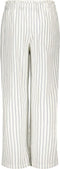 Like Flo F302-5641 - Meisjes Broek - Elastische Taille - Off White met IJsblauw Streepje - Maat 158