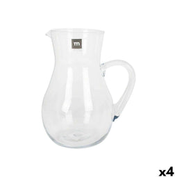 Kruik La Mediterránea Lombardia Glas 2 L (4 Stuks)