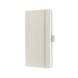 notitieboek Sigel Jolie Sense 95x180mm hardcover gelinieerd wit SI-JN506