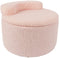 Ceruzo Kinderpoef - Opbergstoel - Zachte rugsteun - Ø 35 cm - Roze