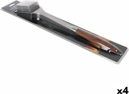 Barbecue Reinigingsborstel Percutti Roestvrij staal 53 x 10 x 13 cm (4 Stuks)