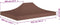 vidaXL - Partytentdak 270 g/m² - 410 x 280 cm - Bruin